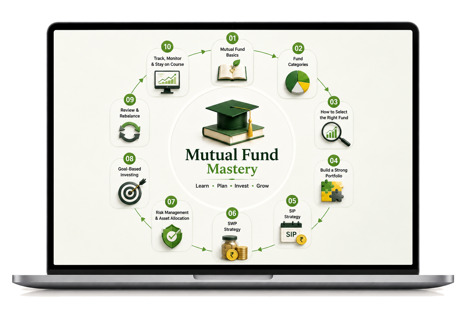 The Wealth Compounder Course Framework The Wealth Compounder mutual fund SIP and SWP planning framework by Arthvest